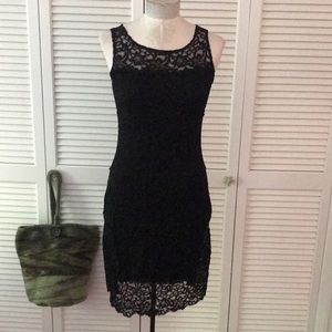 Hanky Panky black stretch lace dress